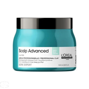 L'Oreal Scalp Advanced Anti-Oiliness 2-In-1 Deep Purifier Clay 500ml - QH Clothing