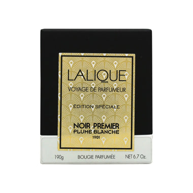 Lalique Candle 190g - Noir Premier Plume Blanche 1901 - Quality Home Clothing| Beauty