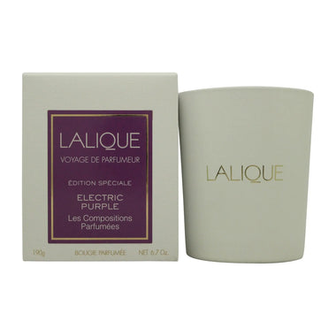 Lalique Les Compositions Parfumees Electric Purple Candle 190g - Quality Home Clothing| Beauty