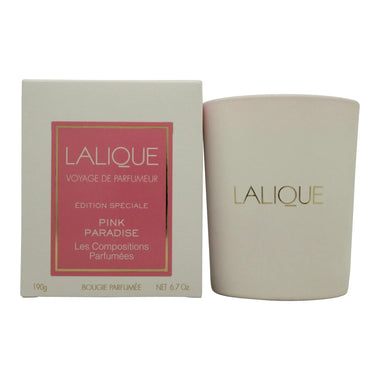 Lalique Les Compositions Parfumees Pink Paradise Candle 190g - Quality Home Clothing| Beauty