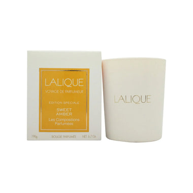 Lalique Les Compositions Parfumees Sweet Amber Candle 190g - Quality Home Clothing| Beauty