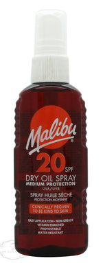 Malibu Dry Oil Sprej SPF20 100ml - QH Clothing