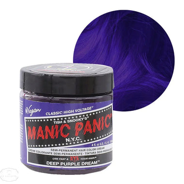 Manic Panic High Voltage Classic Semi-Permanent Hair Colour 118ml - Deep Purple - QH Clothing