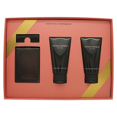 Narciso Rodriguez Musc Noir Rose For Her Gift Set 50ml EDP + 50ml Body Lotion + 50ml Shower Gel - Quality Home Clothing| Beauty