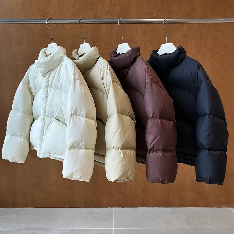 National Standard 90 White Duck down Short down Jacket Women Japanese All Matching Thickened Puffer Jacket