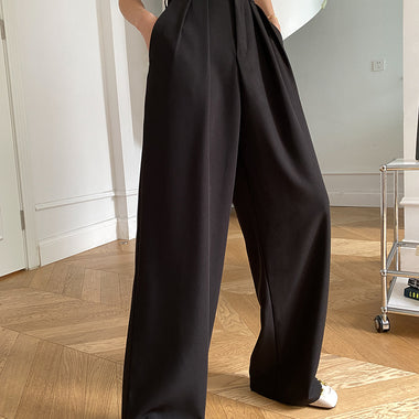 Can Match the Wide-Leg Mopping Work Pant of the Whole Store Advanced Draping Effect Early Autumn - QH Clothing