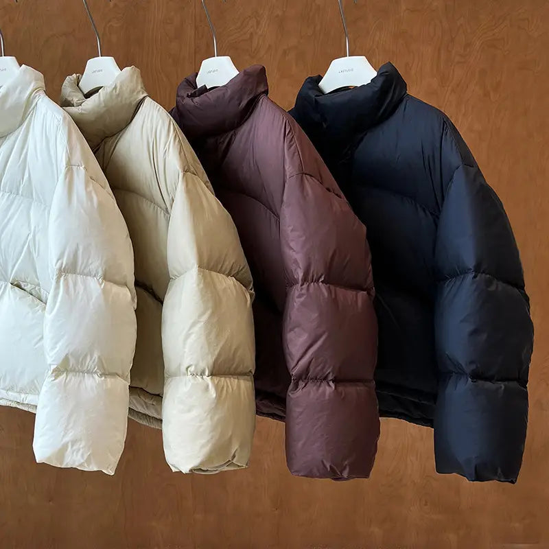 National Standard 90 White Duck down Short down Jacket Women Japanese All Matching Thickened Puffer Jacket