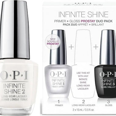 OPI Infinite Shine ProStay Gift Set 15ml Primer Base Coat + 15ml Gloss Top Coat - QH Clothing