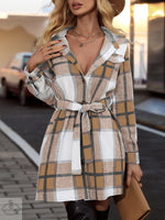 Popular Women  Spring Autumn Winter Elegant Striped Plaid  Fashionable Long-Sleeved Women Clothing - Quality Home Clothing| Beauty