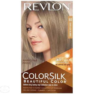 Revlon Colorsilk Hair Colour - 60 Dark Ash blonde - QH Clothing