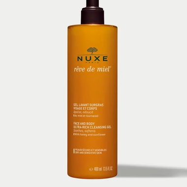 Nuxe Reve de Miel Face and Body Ultra-Rich Cleansing Gel 400ml - Dry/Sensitive Skin - QH Clothing