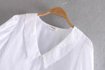 Eyelet Embroidered Collar French Shirt - Quality Home Clothing| Beauty