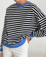 Simple Striped Colour Contrast Sweater - Quality Home Clothing| Beauty