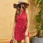 Summer Sleeveless Dress Polka Dot Vest Dress - Quality Home Clothing| Beauty