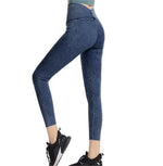 Spring Summer Denim Yoga Weight Loss Pants Women High Waist Slimming Hip Raise Outer Wear Tight Stretch Belly Compression Casual Pants - Quality Home Clothing| Beauty