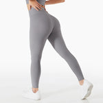 Spring Summer New Running Exercise Workout Pants Rib Hip Raise High Waist Belly Contracting Peach Pants Stretch Yoga Pants Women - Quality Home Clothing| Beauty
