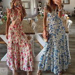 Spring Summer Women Sexy Print Lace-up Dress Women - Quality Home Clothing| Beauty