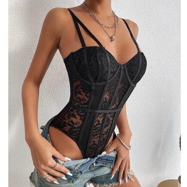 Summer Sexy Lace Stitching Niche Street Sexy Jumpsuit - Quality Home Clothing| Beauty