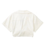 Summer Women Clothing Street Short Sleeve Stretch Linen Blended Short Shirt - Quality Home Clothing| Beauty