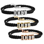Trendy personality multi-layer braided customizable name design all-match bracelet -  QH Clothing