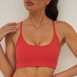 Tight Sports Underwear Women Vest Breathable Spaghetti Strap Beauty Back Outer Wear Exercise Strap Sports Bra - Quality Home Clothing| Beauty