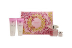 Versace Bright Crystal Gift Set 90ml EDT + 100ml Body Lotion + 100ml Shower Gel + 5ml EDT - Quality Home Clothing| Beauty
