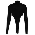 Women Clothing Summer Sexy Backless Slim Fit Long Sleeve Base Bodysuit Women - Quality Home Clothing| Beauty