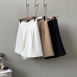 Double High Waist Korean Summer Shorts - QH Clothing