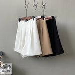 Double High Waist Korean Summer Shorts - QH Clothing