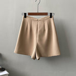 Double High Waist Korean Summer Shorts - QH Clothing