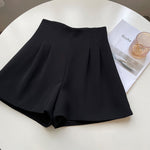 Double High Waist Korean Summer Shorts - QH Clothing