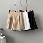 Double High Waist Korean Summer Shorts - QH Clothing