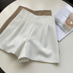 Double High Waist Korean Summer Shorts - QH Clothing