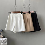 Double High Waist Korean Summer Shorts - QH Clothing