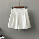 Double High Waist Korean Summer Shorts - QH Clothing