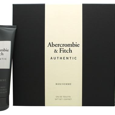 Abercrombie & Fitch Authentic Man Presentset 50ml EDT + 200ml Hår & Body Tvätt - Fragrance