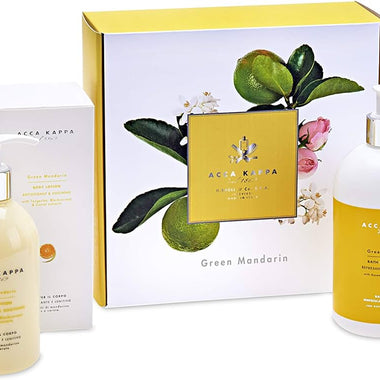 Acca Kappa Green Mandarin Gift Set 500ml Shower Gel + 300ml Body Lotion - Bath & Body