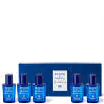 Acqua di Parma Blu Mediterraneo Miniature Set 5ml Arancia di Capri EDT + 5ml Fico di Amalfi EDT + 5ml Bergamotto di Calabria EDT + 5ml Mandorlo Di Sicilia EDT + 5ml Mirto di Panarea EDT - QH Clothing