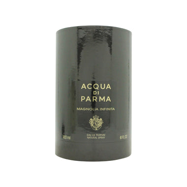 Dark cylindrical container of Acqua di Parma Magnolia Infinita Eau de Parfum 180ml Spray