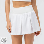 Active Checkered Pleated Skirt - QH Clothing