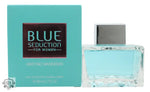 Antonio Banderas Blue Seduction for Women Eau de Toilette in blue-tinted bottle and box