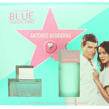 Antonio Banderas Blue Seduction for Women Presentset 50ml EDT + 100ml Body Lotion - Fragrance