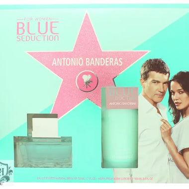 Antonio Banderas Blue Seduction for Women Presentset 50ml EDT + 100ml Body Lotion - Fragrance