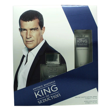 Antonio Banderas King Of Seduction Gift Set 50ml EDT + 50ml Aftershave Balm - QH Clothing