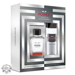 Antonio Banderas Power of Seduction gift set featuring 100ml EDT and 150ml deodorant spray