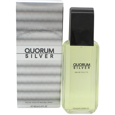 Antonio Puig Quorum Silver Eau De Toilette 100ml Spray - Fragrance