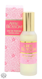 Apple Blossom Eau de Parfum 30ml Spray bottle and box showcasing elegant floral design