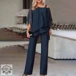 Asymmetric Short Sleeve Top & Matching Trousers - Clothing