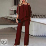 Asymmetric Short Sleeve Top & Matching Trousers - Clothing