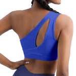 Asymmetric Shoulder Sports Bra - QH Clothing